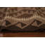 Tapis brun en laine noué à la main de conception unique 6 pi 7 po x 9 pi 6 po New Age