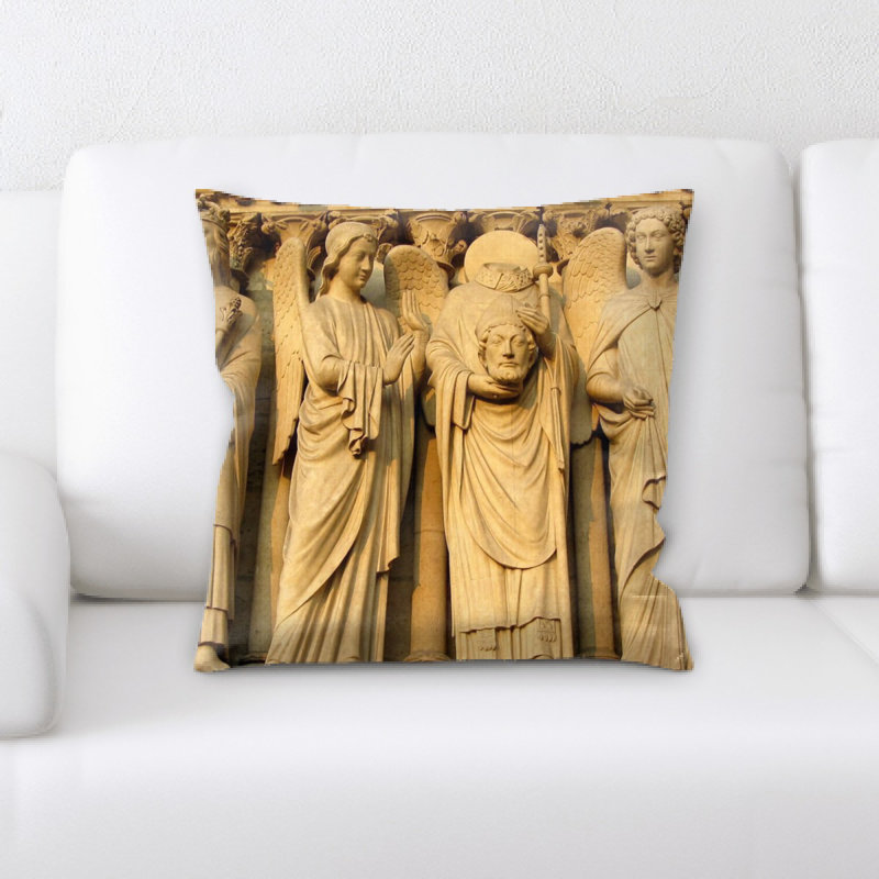 Housse et insert de coussin carré Notre Dame