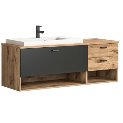 Bridgman 140mm Single Bathroom Vanity with Drop In Basin