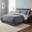 Lavish Home Floral Etched Fleece Blanket - 86x90 Machine-Washable Sherpa Throw - Soft Blanket Queen Size for Couch, Chair, or Bed (Gray)-13656811-13656813