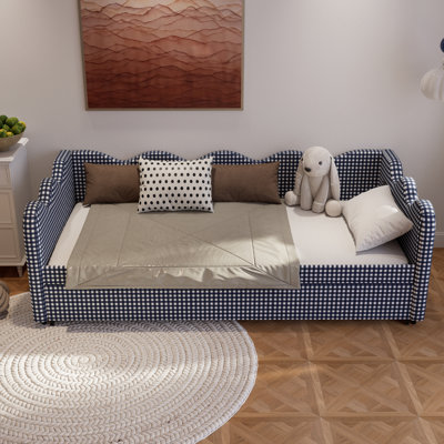80.71" Pull‑Out Daybed, Convertible Sleeper Sofa, Kid Sleeper Couch for Living Room Guest Room