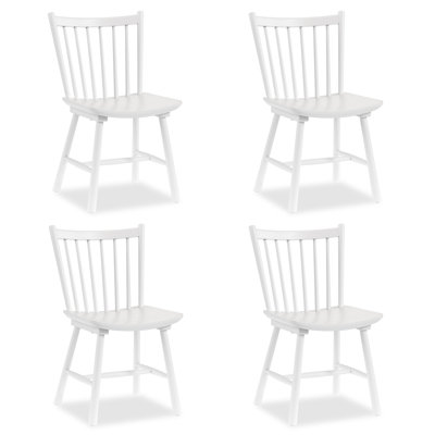 Solid Wood Windsor Dining Chairs Set of 4