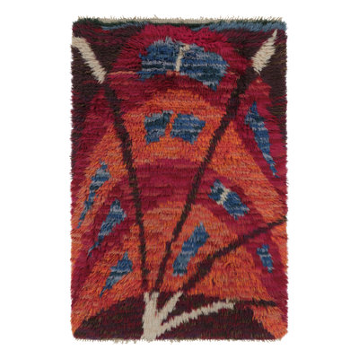 Vintage One-of-a-Kind 3'2X5'1 Hand Knotted Area Rug