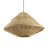 22"W 1-Light Metal and Jute Pendant
