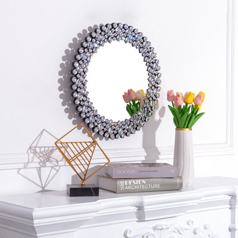 Freelon 17.7" Accent Round Small decorative Wall Mirror