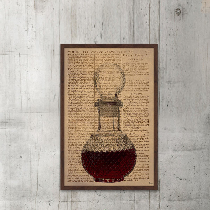«Brandy II» par Eyre Tarney - Reproduction d'art graphique sur toile encadrée, H 18 po x l 12 po x P 1,5 po