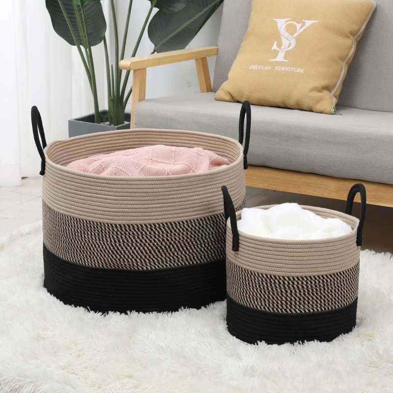 Panier en tissu, 20 po x 15 po x 15 po