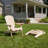 Eswer Solid Wood and Wood Foldable Outdoor Adirondack Chair