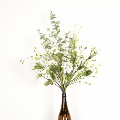 Arrangement floral d'hortensia artificiel de 36 po pour remplissage de vase, branche de feuillage de ferme, longue tige de bouquet de fleurs en vrac pour fête de mariage
