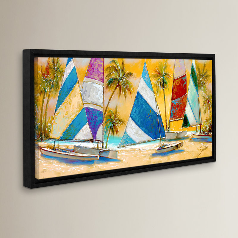 Grand Bay Sails, reproduction d'art sur toile tendue, H 12 po x l 24 po x P 2 po