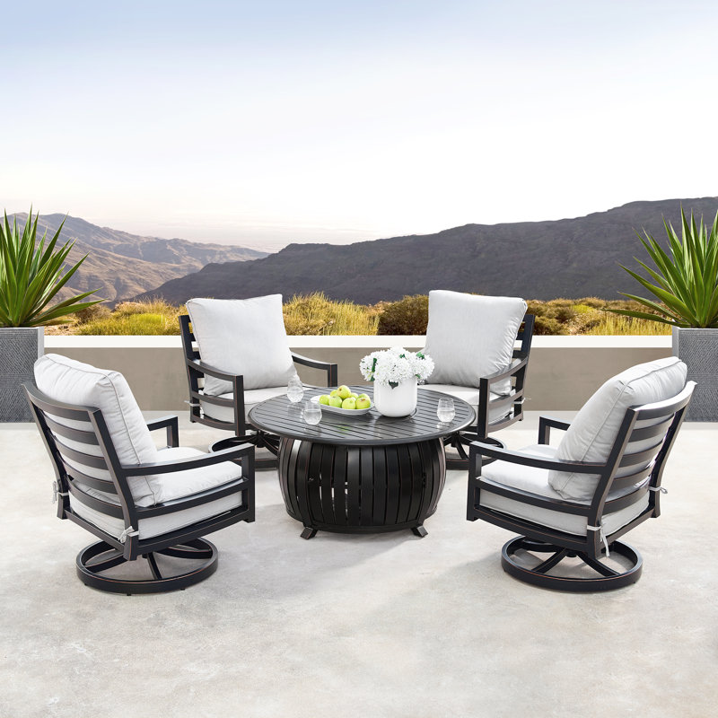 Mccomas - Person Patio Conversation Set with Cushions