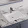 21'' x 18'' White Rectangle Vitreous China Drop In Bathroom Sink With Overflow