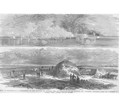 « siege of charleston fort moultrie »-impression
