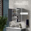 Armoire de rangement murale pour salle de bain, armoire Ã  pharmacie, armoire murale moderne pour salle de bain avec miroir