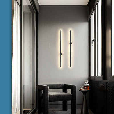 Darill 1-Light LED Matte Black Wallchiere