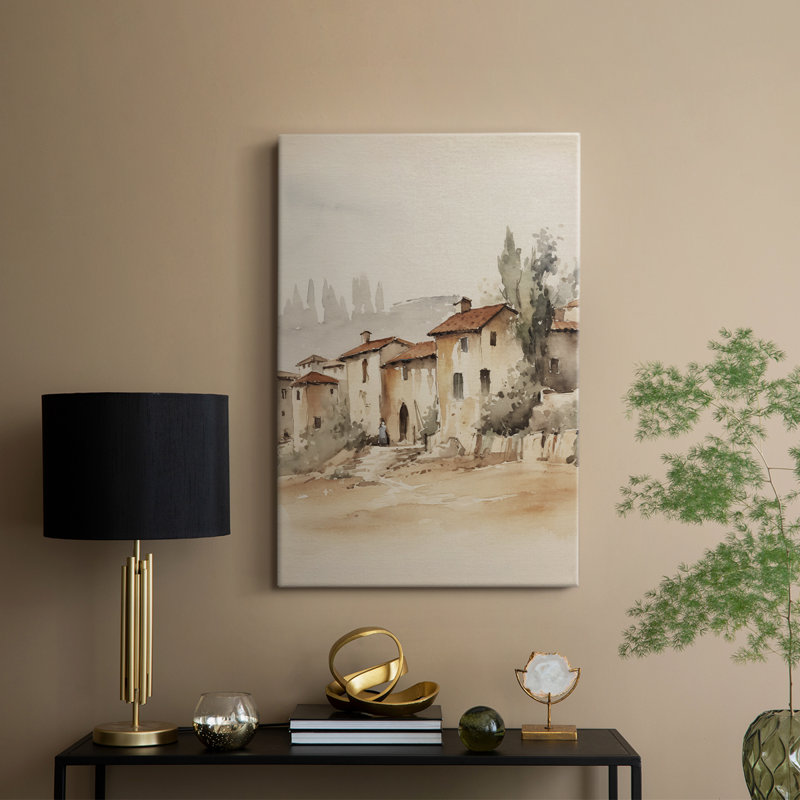 Paysage rétro xiv - galerie Cavas, H 18 po x l 12 po