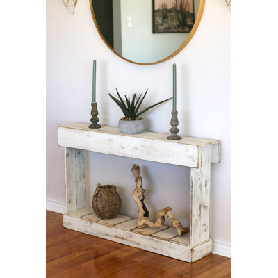 Console en bois massif 46 po Jiniyah