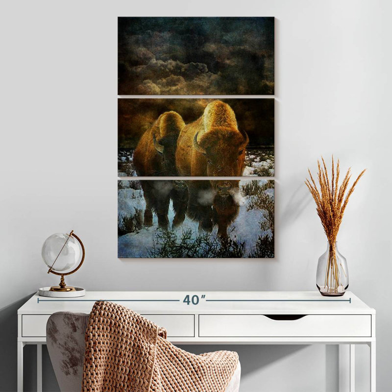 Brampt Storm Bison, 32" H x 20" W