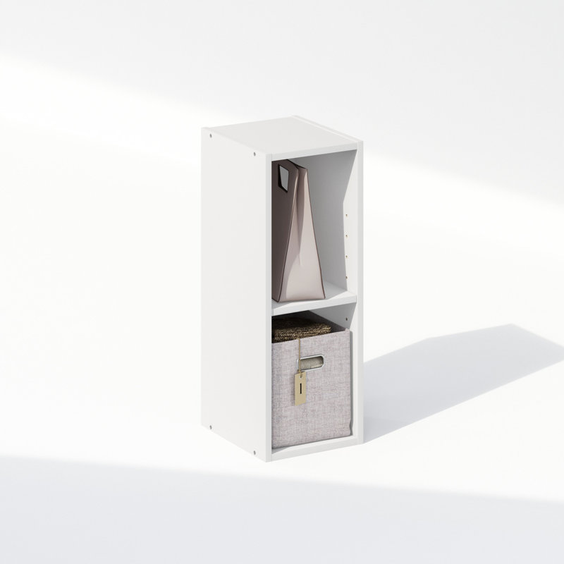 Étagère de rangement à 2 niveaux pour vêtements et garde-robe Shavon, 10 po de largeur, H 21,2 po x l 7,9 po x P 9,3 po