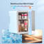 Skincare Fridge, Mini Beauty Fridge with LED Mirror, 4L Portable Small Refrigerator for Bedroom, Car, Office & Dorm, Cooler & Warmer