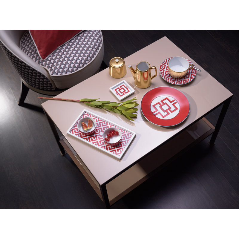 Royal Palace Cosmopolitan Porcelain Salad/Dessert Plate, Red