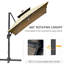 Parasol de patio extérieur avec banc d'alimentation-981889707-981889710