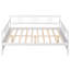 Lit de jour dynamique avec pieds de soutien, couleur blanche, multifonctionnel pour la chambre à coucher et le salon, espace de rangement supplémentaire disponible
