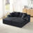 Compressible U-Shaped Sectional Sofa Set,Minimalist Style Modular Sectional Sofa, Corduroy Fabric Cloud Couch For Living Room-1970814001-1970814011