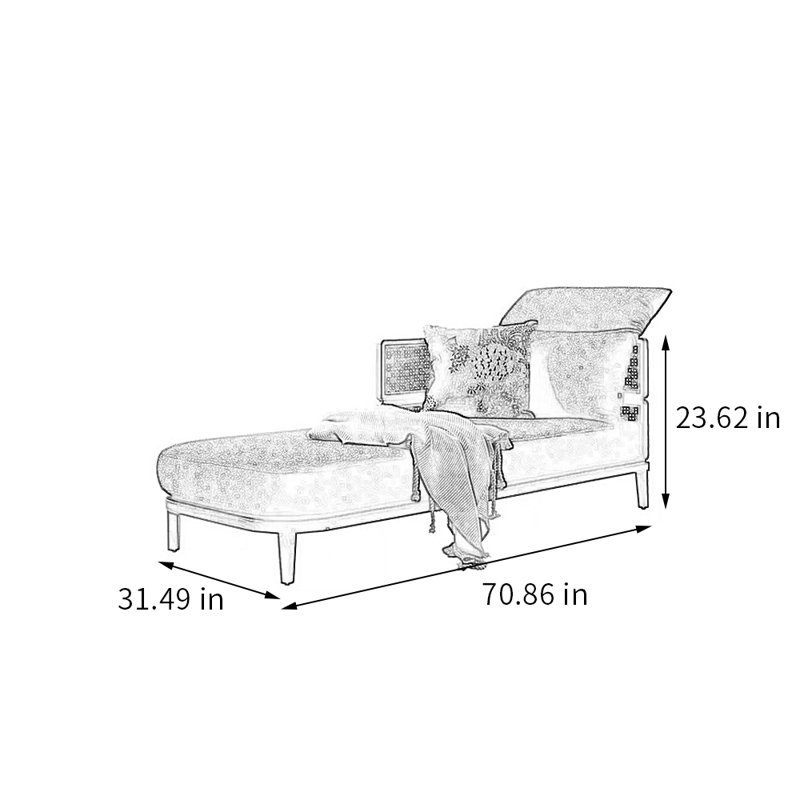 Chaise en rotin de salon