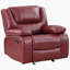 Fauteuil inclinable et oscillant rouge Elodie