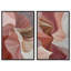 Blush ribbons set Canvas Print Abstract Boho Art Set by Art Remedy, Silver Frame, 16 x 24-1066497213-1066497210