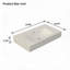 Lavabo de salle de bain en résine de pierre blanche mat de 81 cm (32 pouces) au design ergonomique