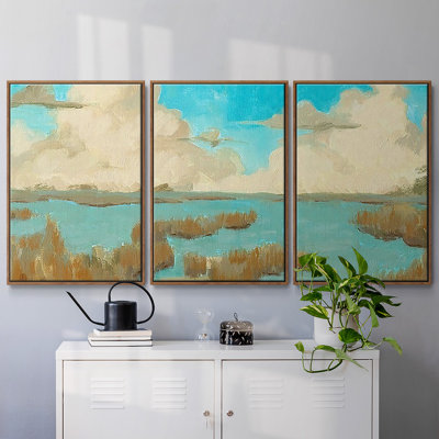 «Fripp Island Water II» - Toile encadrée à pièces multiples