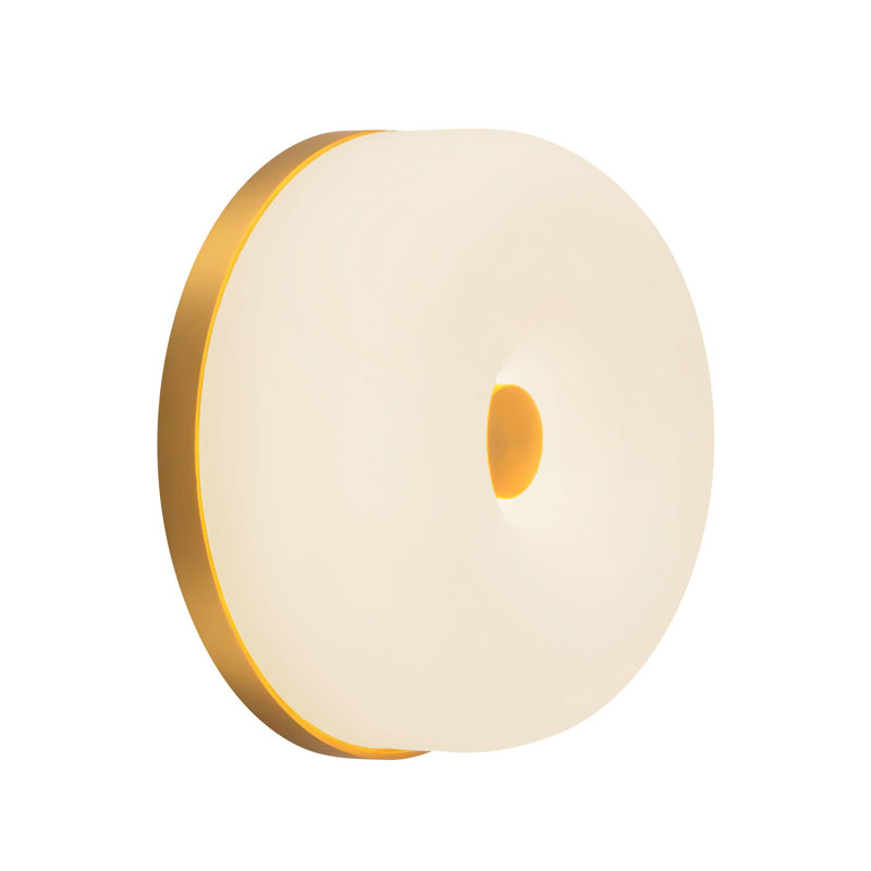 Jada 5-in Gold dimmable LED Wall Sconce, Brushed Gold