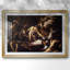 «The Martyrdom of Saint Matthew-Caravaggio», reproduction encadrée avec passe-partout et verre 1599-1600-1980147972-1980147974-1980147977