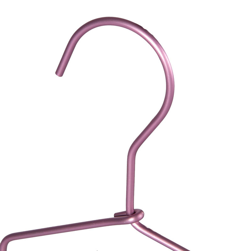 Harbour Housewares - Metallic Children's Coat Hangers, Purple