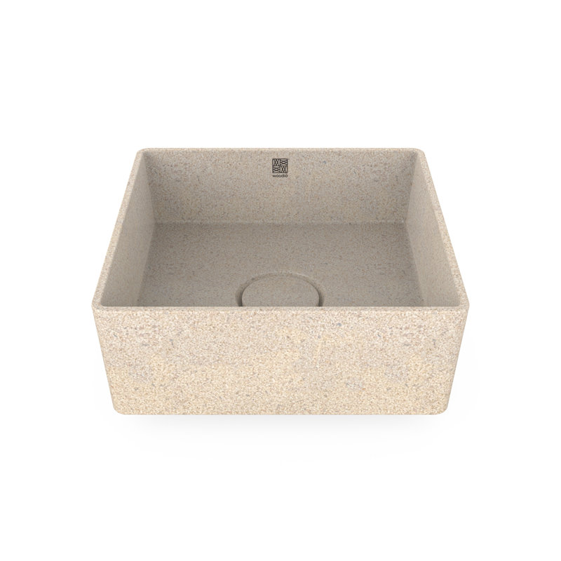 Cube40 15.75'' L Bathroom Sink, Polar