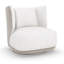 Seville 32" W Polyester Swivel Wingback Chair