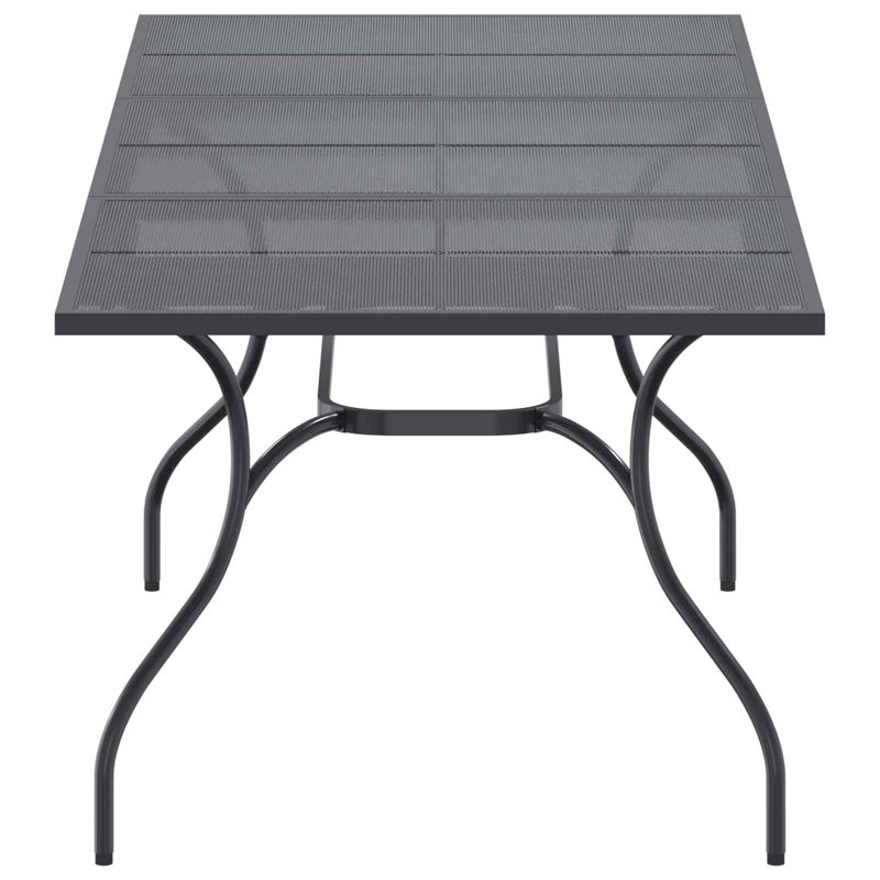 Metal Extendable Outdoor Dining Table , 212cm W 90cm D