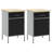 Set Of 2 Steel Medium Height-Adjustable Work Cabinet-246165334