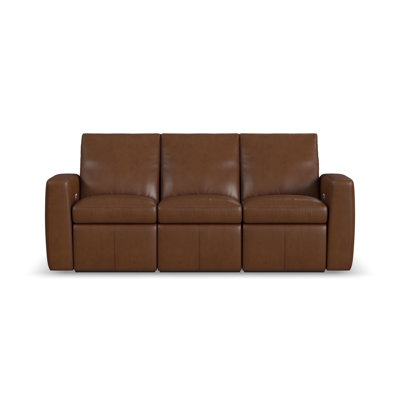 Elara 86" Genuine Leather Reclining Sofa