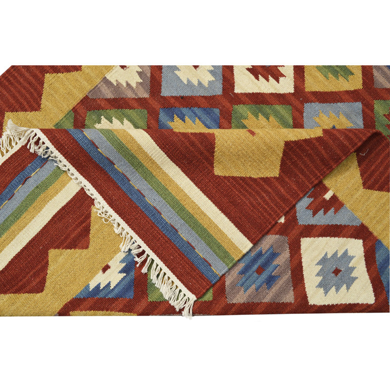 Southwestern Wool Hand Woven Area Rug, Rectangle 125 x 185cm