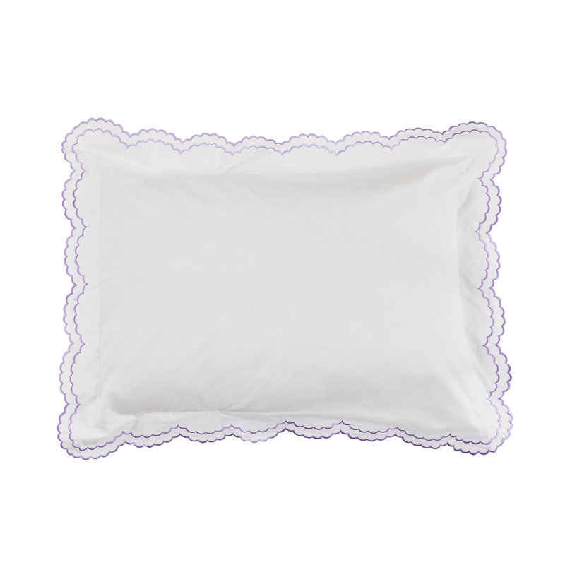 Bara Modern & Contemporary Duvet Cover, Twin Duvet Cover + 1 Standard Sham, Purple/White