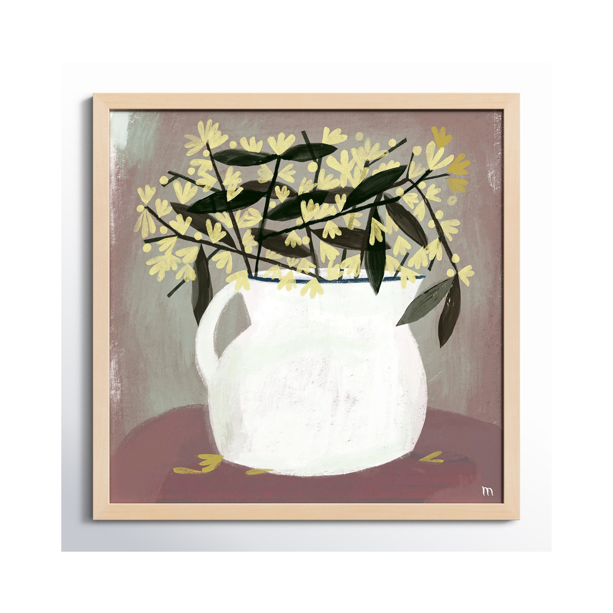 Calycanthus by StudioM, Maple, 36" H x 36" W x 1.25" D