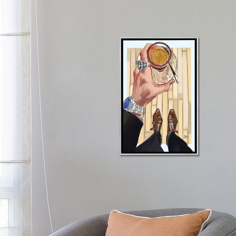 «Squibb» par Sunflowerman - reproduction d'art, H 26 po x l 18 po x 1,5 po, Toile avec cadre argenté