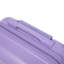 Bagage à carreaux rigide de 20 pouces en ABS à carreaux rigides - surface résistante aux égratignures, quatre roues multidirectionnelles, avec serrure à combinaison (bleu et mauve)