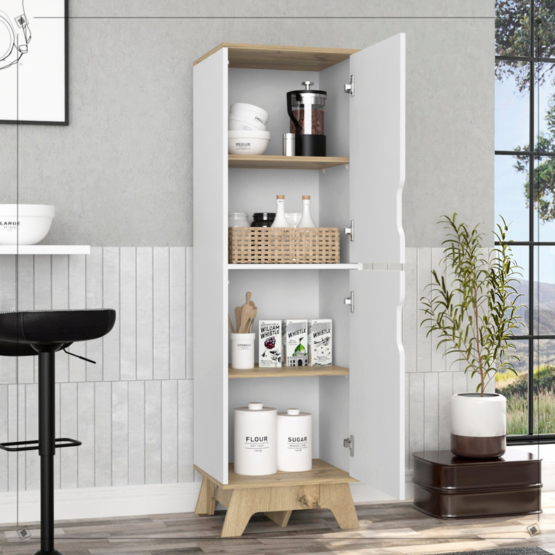 Bristol Beige Nightstand - Cabinet & Shelf In Engineered Wood For Bedroom Decor Wood, Unparalleled