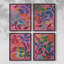 «Vivid Stems I», ensemble de 4 encadrées-1412834347-1412834348