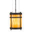 Lustre cylindrique 6 lumières lanterne Cathryn