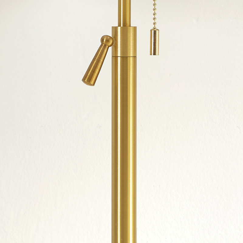 Adjustable Gold and White Marble Table Lamps Set of 2